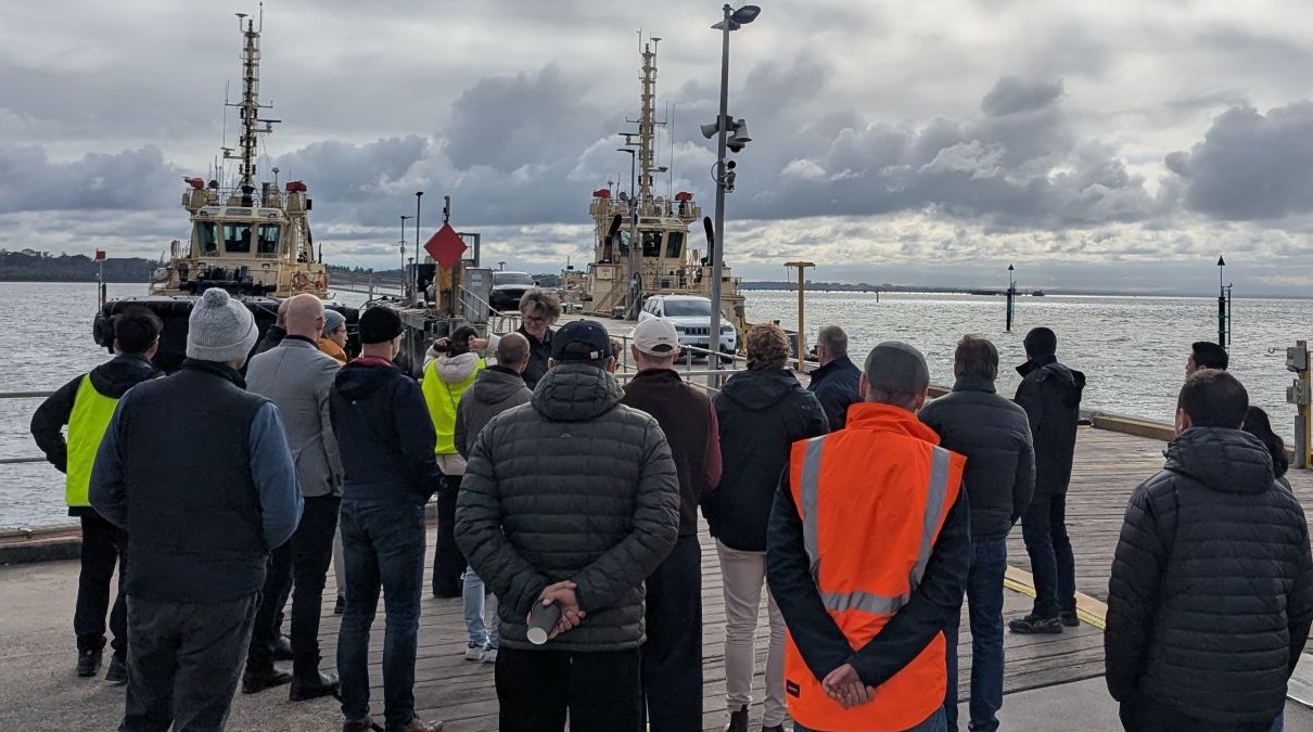 The delegation at Port of Hastings. Image: Port of Hastings