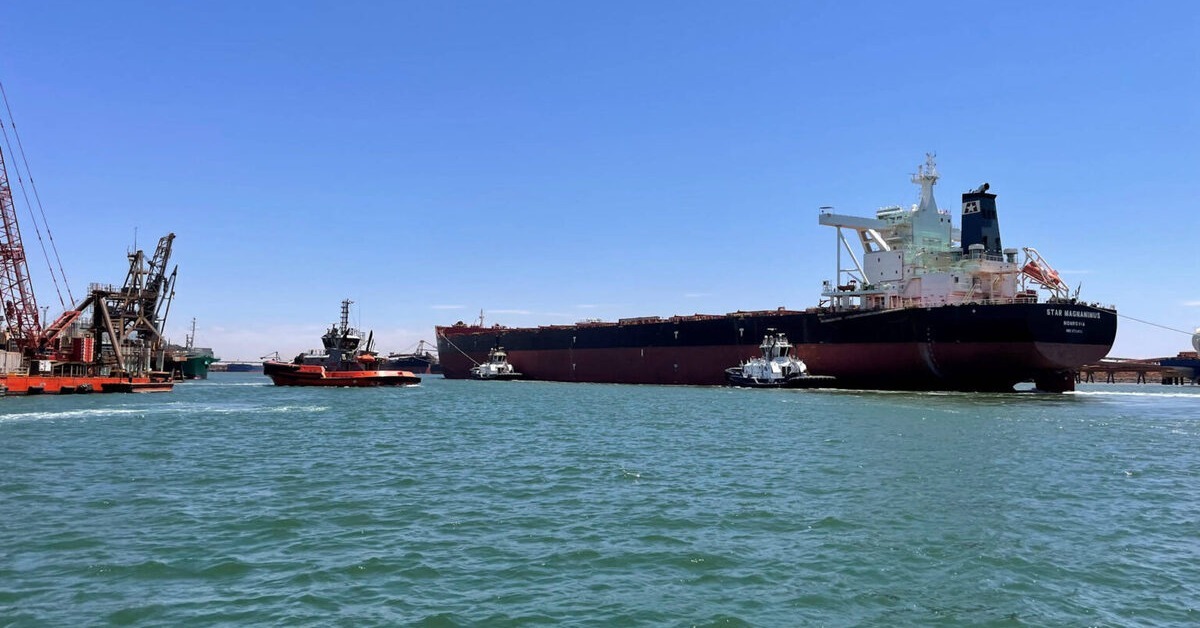 Port Hedland harbour. Image: Port Hedland Iron
